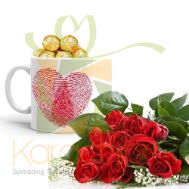 Roses With Chocs In A Mug