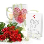 Roses With Mug n Card