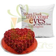 Pillow With Rosette Cake