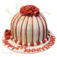Red Rose Anni Cake 6lbs By Sachas