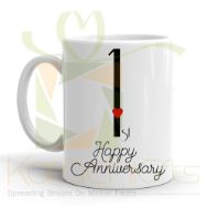1st Happy Anniversary Mug