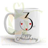 3rd Happy Anniversary Mug