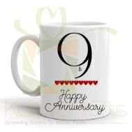 9th Happy Anniversary Mug