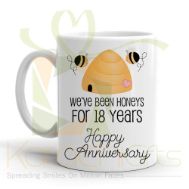 18th Happy Anniversary Mug