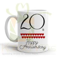 20th Happy Anniversary Mug