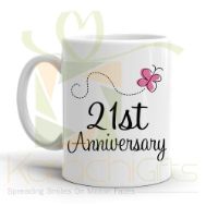 21st Happy Anniversary Mug