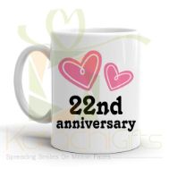22nd Happy Anniversary Mug