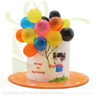 Balloon Girl Cake - Sachas