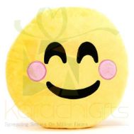 Blush Emoji Cushion