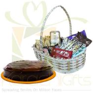 Large Choc Basket With Cake