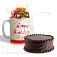 Birthday Choco Mug With Cake