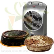 Heater, Dry Fruits And Cake