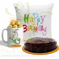Cushion Cake Choc Mug (Birthday Combo)
