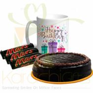 Birthday Mug With Mars And Cake