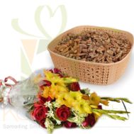 2Kg Dry Fruits With Flowers
