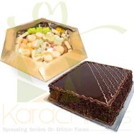 Mithai Tokra With Chocolate Cake