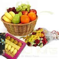 Flowers Mithai And 10Kg Fruits