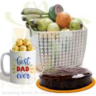 Fruits Ferrero Mug And Cake For Dad