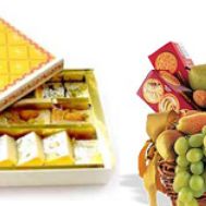Mithai (2 KG) & Fruit Basket (7-9 KG)
