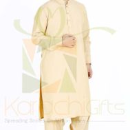 Light Gold Suit By Junaid Jamshed