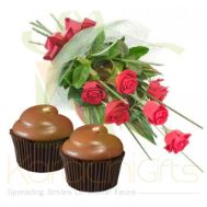 Roses With Cupcakes