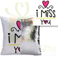 Miss You Sequin Cushion 2