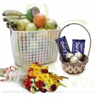 Fruits Chocolates And Flowers