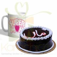 Super Mom Mug With Maa Cake