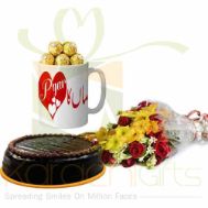 Choc Mug Flowers And Cake For Ammi