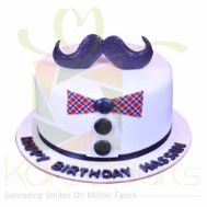 Mustache Fondant Cake - Sachas Bakery