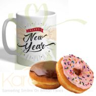 Donuts With New Year Mug