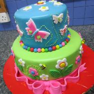 Butterfly Double Layer Cake (10 lbs)