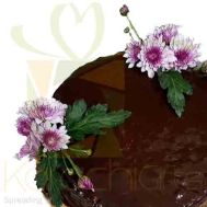Chocolate Embellished Flowers Cake- Auntie Mu