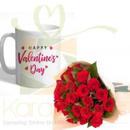 Valentines Day Mug With Roses