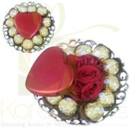 Rocher Tray With Rose Heart