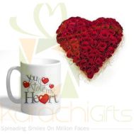 Rose Heart With Mug