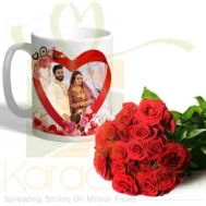Love Picture Mug With Red Roses