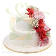2 Tier Flower Wedding Cake 10lbs By Sachas